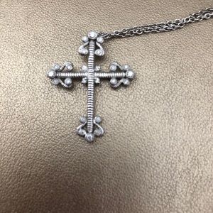 SALE!!!!! Diamond sterling silver necklace JH like